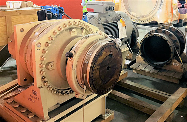 Unused Metso 22' X 38' (6706mm X 11582mm) Ball Mill, 10,000 Kw (13,410 Hp) Twin Pinion 50 Hz Motors)